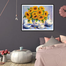 Lade das Bild in den Galerie-Viewer, Blume - voller runder Diamant - 30x40cm
