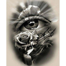 Lade das Bild in den Galerie-Viewer, Auge - voller runder Diamant - 30x40cm

