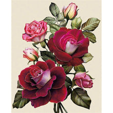 Lade das Bild in den Galerie-Viewer, Blume - voller runder Diamant - 40x30cm
