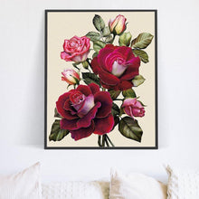 Lade das Bild in den Galerie-Viewer, Blume - voller runder Diamant - 40x30cm
