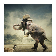 Lade das Bild in den Galerie-Viewer, Elefant - volle Diamant-Malerei - 30x30cm
