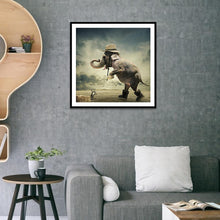 Lade das Bild in den Galerie-Viewer, Elefant - volle Diamant-Malerei - 30x30cm
