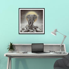 Lade das Bild in den Galerie-Viewer, Elefant - volle Diamant-Malerei - 30x30cm
