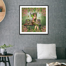 Lade das Bild in den Galerie-Viewer, Mädchen - voller runder Diamant - 30x30cm
