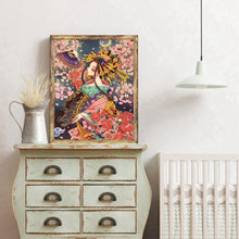 Lade das Bild in den Galerie-Viewer, Geisha - runder runder Diamant - 30x40cm
