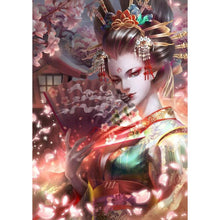 Lade das Bild in den Galerie-Viewer, Geisha - runder runder Diamant - 30x40cm
