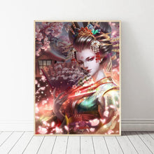Lade das Bild in den Galerie-Viewer, Geisha - runder runder Diamant - 30x40cm
