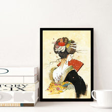 Lade das Bild in den Galerie-Viewer, Geisha - runder runder Diamant - 30x40cm
