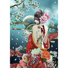 Lade das Bild in den Galerie-Viewer, Geisha - runder runder Diamant - 30x40cm
