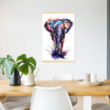 Lade das Bild in den Galerie-Viewer, Hängender Elefant - voller runder Diamant - 40x60cm
