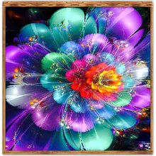 Lade das Bild in den Galerie-Viewer, Blume - voller runder Diamant - 30x30cm
