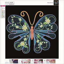 Lade das Bild in den Galerie-Viewer, Schmetterling-Kristall-Rhinestone-Diamant-Malerei(30*30CM)
