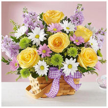 Lade das Bild in den Galerie-Viewer, Blumen - voller runder Diamant - 30x30cm
