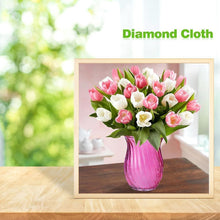 Lade das Bild in den Galerie-Viewer, Blumen - voller runder Diamant - 30x30cm
