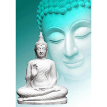 Lade das Bild in den Galerie-Viewer, Buddha-Statue - voller runder Diamant - 30x40cm
