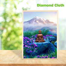 Lade das Bild in den Galerie-Viewer, Buddha-Statue - voller runder Diamant - 30x40cm
