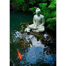 Lade das Bild in den Galerie-Viewer, Buddha-Statue - voller runder Diamant - 30x40cm
