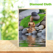 Lade das Bild in den Galerie-Viewer, Buddha-Statue - voller runder Diamant - 30x40cm
