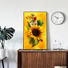 Lade das Bild in den Galerie-Viewer, Blumenschmetterling - voller runder Diamant - 30x48cm
