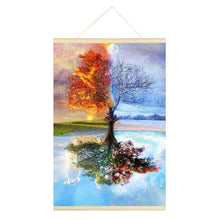 Lade das Bild in den Galerie-Viewer, Hängender Baum - voller runder Diamant - 40x60cm
