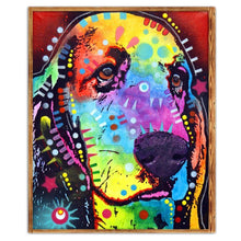 Lade das Bild in den Galerie-Viewer, Hund - voller runder Diamant - 25x30cm
