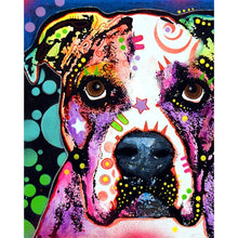 Lade das Bild in den Galerie-Viewer, Hund - voller runder Diamant - 25x30cm
