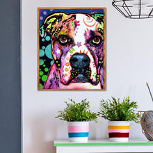 Lade das Bild in den Galerie-Viewer, Hund - voller runder Diamant - 25x30cm
