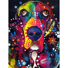 Lade das Bild in den Galerie-Viewer, Hund - voller runder Diamant - 25x30cm
