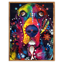 Lade das Bild in den Galerie-Viewer, Hund - voller runder Diamant - 25x30cm
