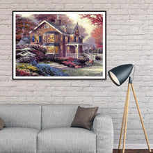 Lade das Bild in den Galerie-Viewer, Haus - voller runder Diamant - 40x30cm

