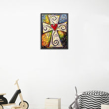 Lade das Bild in den Galerie-Viewer, Kreuz - voller runder Diamant - 30x40cm
