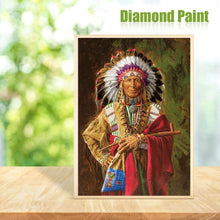 Lade das Bild in den Galerie-Viewer, Indisch - runder runder Diamant - 30x40cm
