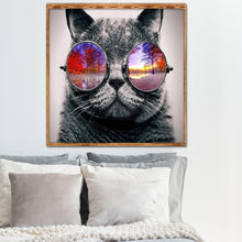 Lade das Bild in den Galerie-Viewer, Kunst - voller runder Diamant - 30x30cm
