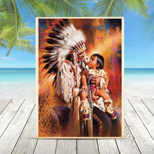 Lade das Bild in den Galerie-Viewer, Indisch - runder runder Diamant - 30x40cm
