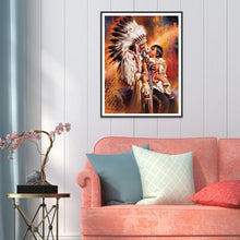 Lade das Bild in den Galerie-Viewer, Indisch - runder runder Diamant - 30x40cm

