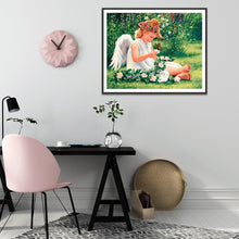 Lade das Bild in den Galerie-Viewer, Mädchen - voller runder Diamant - 40x30cm
