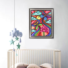 Lade das Bild in den Galerie-Viewer, Schmetterling - voller runder Diamant - 30x40cm
