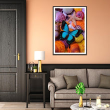 Lade das Bild in den Galerie-Viewer, Schmetterling - voller runder Diamant - 30x40cm

