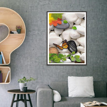 Lade das Bild in den Galerie-Viewer, Schmetterling - voller runder Diamant - 30x40cm
