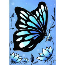 Lade das Bild in den Galerie-Viewer, Schmetterling - voller runder Diamant - 30x40cm

