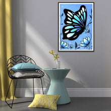 Lade das Bild in den Galerie-Viewer, Schmetterling - voller runder Diamant - 30x40cm
