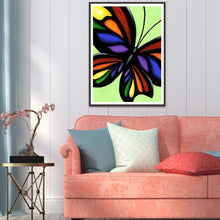 Lade das Bild in den Galerie-Viewer, Schmetterling - voller runder Diamant - 30x40cm
