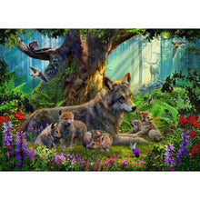 Lade das Bild in den Galerie-Viewer, Dinosaurier - voller runder Diamant - 40x30cm
