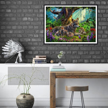 Lade das Bild in den Galerie-Viewer, Dinosaurier - voller runder Diamant - 40x30cm

