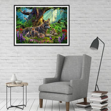 Lade das Bild in den Galerie-Viewer, Dinosaurier - voller runder Diamant - 40x30cm
