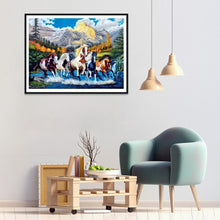 Lade das Bild in den Galerie-Viewer, Pferd - voller runder Diamant - 40x30cm
