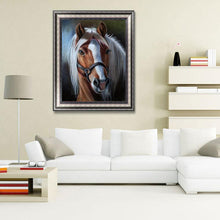Lade das Bild in den Galerie-Viewer, Pferd - voller runder Diamant - 30x40cm
