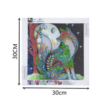 Lade das Bild in den Galerie-Viewer, Wolf - teilweise speziell geformte Diamantmalerei 30 * 40 cm
