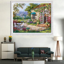 Lade das Bild in den Galerie-Viewer, Haus - voller runder Diamant - 30x40cm
