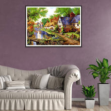 Lade das Bild in den Galerie-Viewer, Haus - voller runder Diamant - 30x40cm
